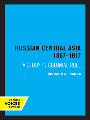 cover image of Russian Central Asia 1867-1917